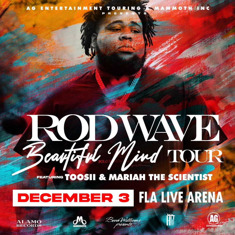 Rod Wave Announces 2022 Tour Amerant Bank Arena