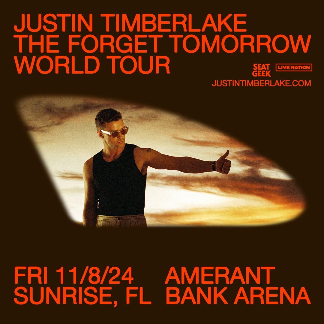 More Info for JUSTIN TIMBERLAKE ADDS AMERANT BANK ARENA SHOW ON FRIDAY, NOV. 8 TO SECOND LEG OF THE FORGET TOMORROW WORLD TOUR