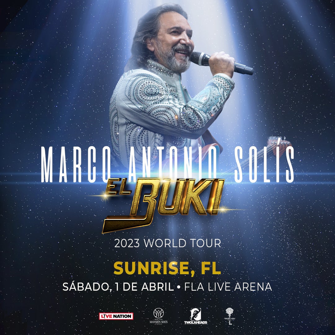 More Info for MARCO ANTONIO SOLIS "EL BUKI WORLD TOUR 2023” COMING TO FLA LIVE ARENA ON APRIL 1